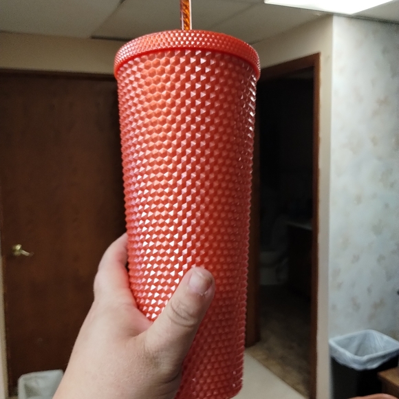 Starbucks Orange studded cup - Picture 2 of 4